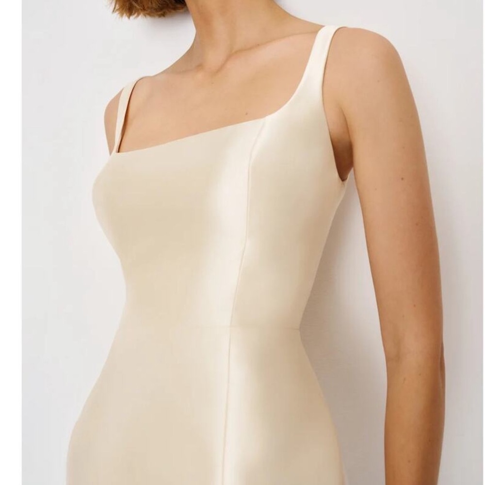 Reformation Cream Square-Neck Mini Dress - Picture 4 of 14